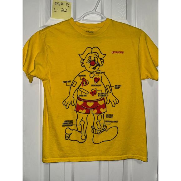 Operation Other - Boys Operation Yellow Red Operation Game Graphic Short Sleeve Tee XL (14/16)​